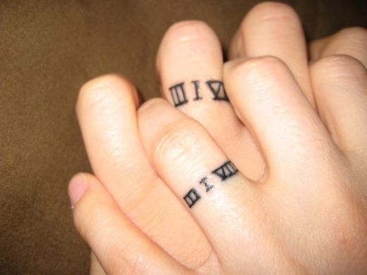 wedding ring tattoos. Filed in rings